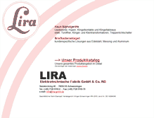 Tablet Screenshot of lira-gmbh.de